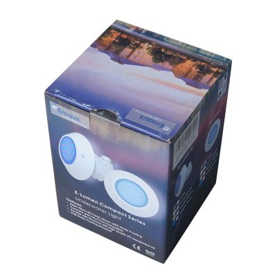 ไฟ ELCOMP-RGB  10W/12V แสงสี RGB เปลี่ยนสีอัตโนมัติ  สำหรับสระไวนิล เฉพาะโคม เกรด B (เก่าเก็บผิวหน้าเหลืองนิดหน่อย)