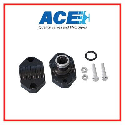 แคล้มรัดแยก Ø40*(1/2") มม. PP Compression Fitting Clamp Saddle Type A 40X1/2