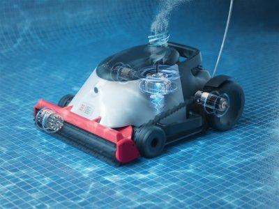 Genkinno ACE 300 PRO  – หุ่นยนต์ดูดตะกอนสระว่ายน้ำไร้สายอัจฉริยะ พลังดูดแรง แปรงหมุนเร็ว 200 รอบ/นาที