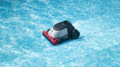 Genkinno ACE 300 PRO  – หุ่นยนต์ดูดตะกอนสระว่ายน้ำไร้สายอัจฉริยะ พลังดูดแรง แปรงหมุนเร็ว 200 รอบ/นาที