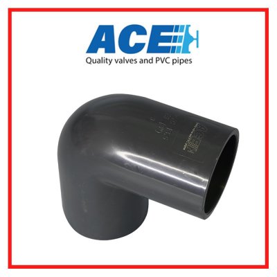 ข้องอ  90° 3" PVC ( ACE  ELBOW 90°-WS B )