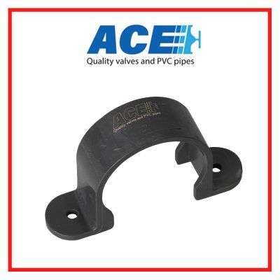 ACE แคล้มรัดท่อ PVC  4" SADDLE CLIP-WS B