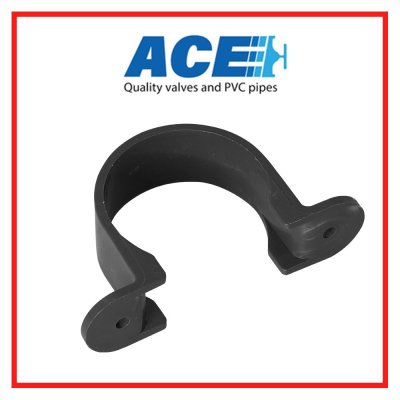 ACE แคล้มรัดท่อ PVC  4" SADDLE CLIP-WS B