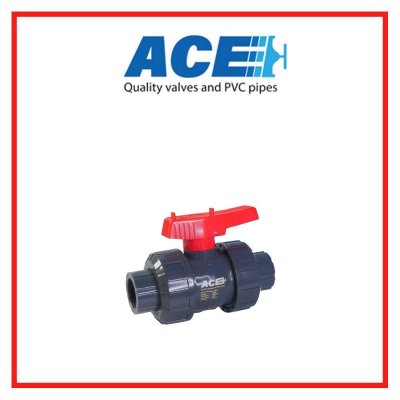 ACE TRUE UNION BALL VALVE 3/4" ABS Handle ABS Ball & Stem PVC Body EPDM Oring