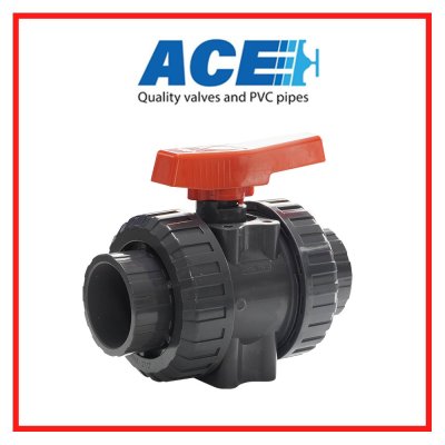 ACE บอลวาล์ว ยูเนี่ยน 2.1/2" PVC TRUE UNION BALL VALVE