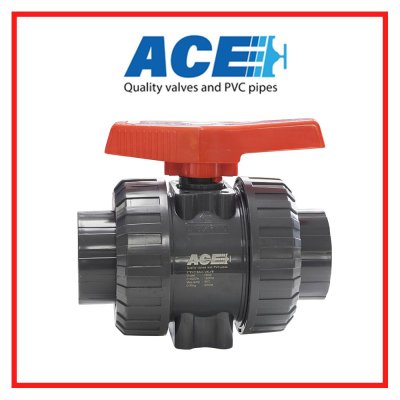 ACE บอลวาล์ว ยูเนี่ยน 3" PVC TRUE UNION BALL VALVE