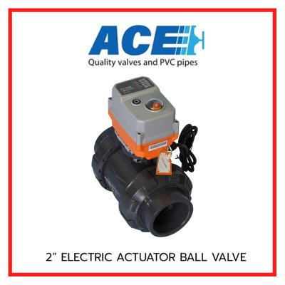 ACE ELECTRIC ACTUATOR BALL VALVE 2" EPDM Oring CNS SOCKET END ADAPTOR TYPE