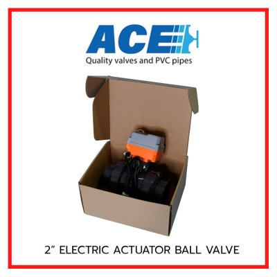 ACE ELECTRIC ACTUATOR BALL VALVE 2" EPDM Oring CNS SOCKET END ADAPTOR TYPE