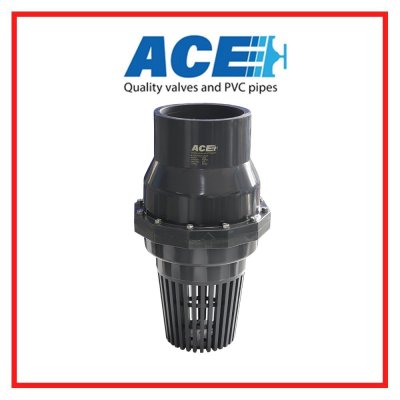 สวิงฟุตวาล์ว  6" ACE PVC FOOT VALVE