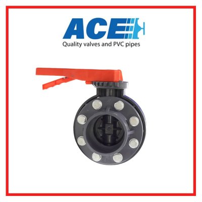 วาล์วปีกผีเสื้อ ขนาดท่อ 4” (DN100) พร้อมหน้าแปลน ACE