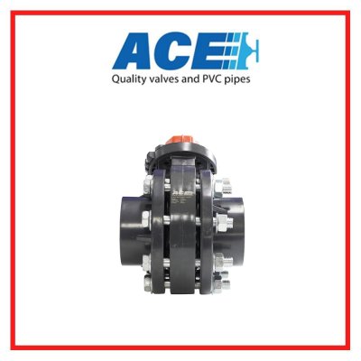 วาล์วปีกผีเสื้อ ขนาดท่อ 3” พร้อมหน้าแปลน ACE