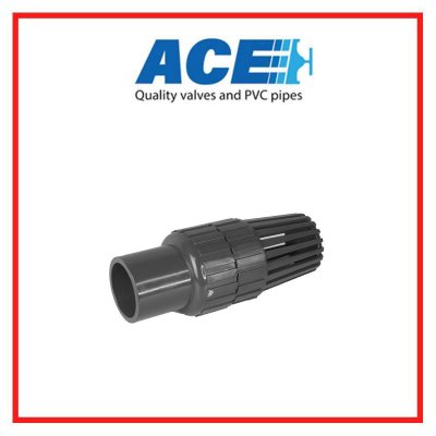สปริงฟุตวาล์ว 1.5" ACE SPRING FOOT VALVE 1.1/2" (DN40) UPVC (Spring type)