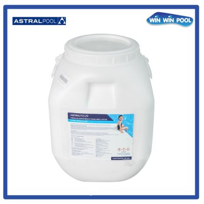 คลอรีนไตรคลอฯ ชนิดเกล็ด  90% 50 กิโลกรัม ASTRALPOOL  Trichloroisocyanuric Acid TCCA90G