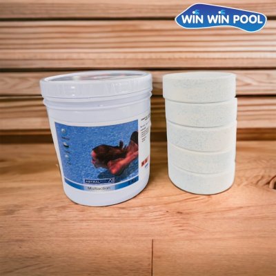 Multi-Action 1 kg คลอรีนก้อน (TABLETE) TCCA 90%   3 in1 Astral pool สเปน/ฆ่าเชื้อโรค ฆ่าเชื้อแบคทีเรีย/กำจัดตะไคร่/เร่งตกตะกอน