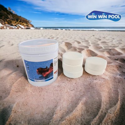 Multi-Action 1 kg คลอรีนก้อน (TABLETE) TCCA 90%   3 in1 Astral pool สเปน/ฆ่าเชื้อโรค ฆ่าเชื้อแบคทีเรีย/กำจัดตะไคร่/เร่งตกตะกอน