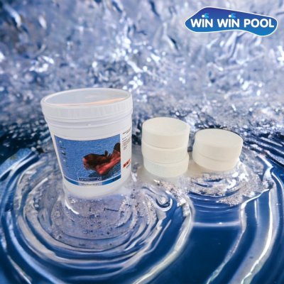 Multi-Action 1 kg คลอรีนก้อน (TABLETE) TCCA 90%   3 in1 Astral pool สเปน/ฆ่าเชื้อโรค ฆ่าเชื้อแบคทีเรีย/กำจัดตะไคร่/เร่งตกตะกอน