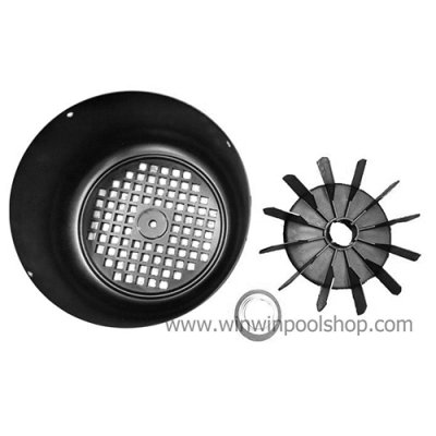4405010383 Fan + Cover Assembly 3.5 HP (VERNIS) for MAXIM Pump อะไหล่หมายเลข 30