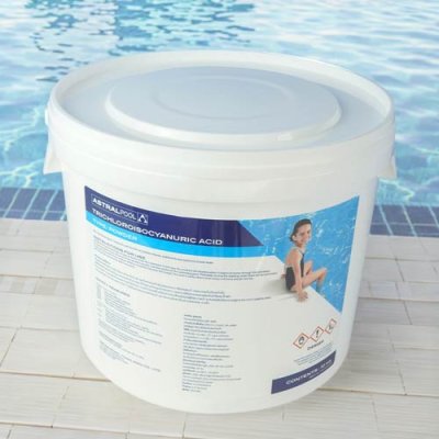 คลอรีนไตรคลอฯ ชนิดผง 90% ขนาด 10 กิโลกรัม Trichloroisocyanuric Acid Powder