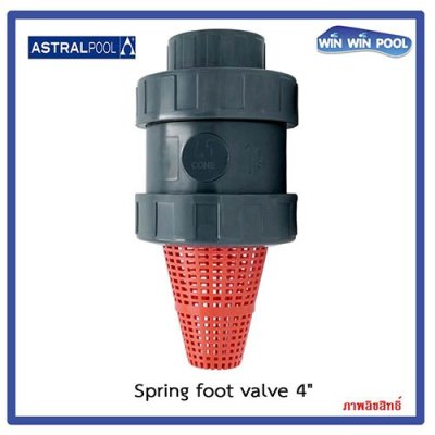 สปริงฟุตวาล์ว /Astral pool/ Cepex/ Spring Foot Valve/UPVC 4"