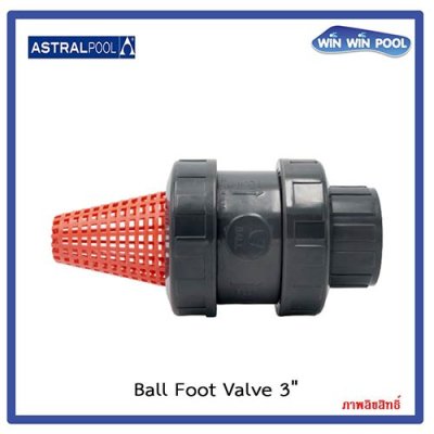 บอลฟุตวาล์ว /Astral pool/ Cepex /Ball Foot Valve /UPVC/  3"