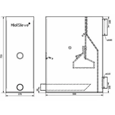 SK362 ระบบถังกรองหยาบ AquaForte รุ่น PRIME SIEVE LOW + SK