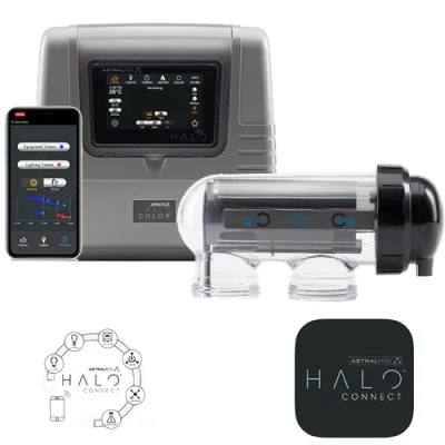 Astralpool Halo 18 Chlor เครื่องผลิตคลอรีนจากเกลือ รุ่น Halo Chlor อัตราผลิตคลอรีน 18 กรัม/ชั่วโมง