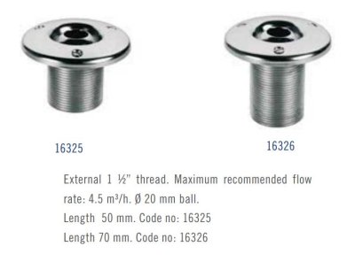 หัวจ่ายเข้าสระ ยาว 70 มม. รุ่น สแตนเลส AISI-316, Flow rate 4.5 m3/hr. ASTRALPOOL.