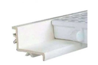 รางรองตะแกรงนํ้าล้นใช้ได้กับตะแกรงสูง 22, 24 และ 35 มม. ใช้ง่าย ทำให้ตะแกรงเรยี บ ไม่กระดก (ราคาต่อหน่วย 2 เมตร)