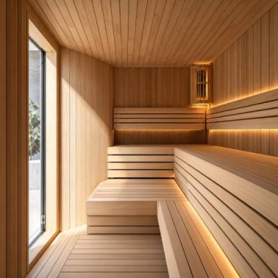 STANDARD Sauna 70431S 150x150x210 cm 4.5kW /230/400V 3-phase