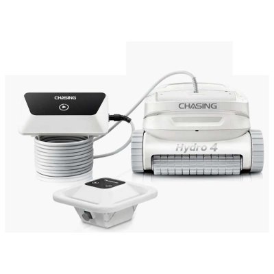 “Chasing” รุ่น Hydro 4 หุ่นยนต์ทำความสะอาดสระมาพร้อมแบบมีสาย 15 เมตรและมีแบตเตอรี่ลอยน้ำในเครื่องเดียว