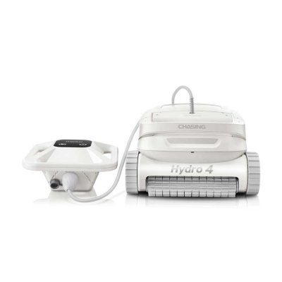 “Chasing” รุ่น Hydro 4 หุ่นยนต์ทำความสะอาดสระมาพร้อมแบบมีสาย 15 เมตรและมีแบตเตอรี่ลอยน้ำในเครื่องเดียว