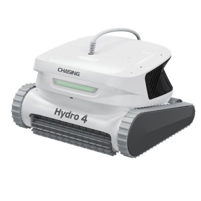 “Chasing” รุ่น Hydro 4 หุ่นยนต์ทำความสะอาดสระมาพร้อมแบบมีสาย 15 เมตรและมีแบตเตอรี่ลอยน้ำในเครื่องเดียว