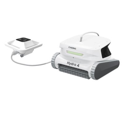 “Chasing” รุ่น Hydro 4 หุ่นยนต์ทำความสะอาดสระมาพร้อมแบบมีสาย 15 เมตรและมีแบตเตอรี่ลอยน้ำในเครื่องเดียว