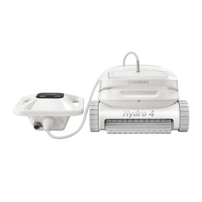 “Chasing” รุ่น Hydro 4 หุ่นยนต์ทำความสะอาดสระมาพร้อมแบบมีสาย 15 เมตรและมีแบตเตอรี่ลอยน้ำในเครื่องเดียว