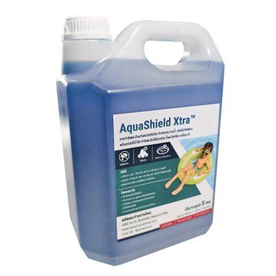 AquaShield Xtra™ สารกำจัดและป้องกันตะไคร่เข้มข้น สำหรับสระว่ายน้ำ ชนิดไม่เกิดฟอง พร้อมช่วยให้น้ำใส กำจัดตะไคร่ได้ทุกชนิด ทั้งตะไคร่เขียว เหลือง ดำ ไม่เกิดฟอง | ไม่มีกลิ่น | ใช้ได้กับสระว่ายน้ำทุกประเภท
