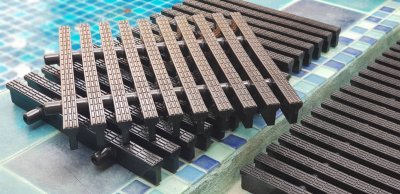 ตะแกรงน้ำล้น Gratting เกรตติ้ง สี(ดำ)3 แกน 30Cm  (ราคาต่อเมตร)