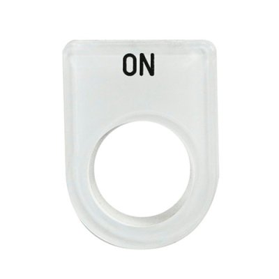 เนมเพลทอคิลิค ON แบบห่วง 22MM(33X45)พื้นขาว