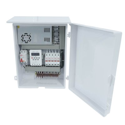 ตู้ควบคุมไฟสระว่ายน้ำ WIN WIN POOL DC 12V 40A With Timer รุ่น CP-WPL-1240-5C-T