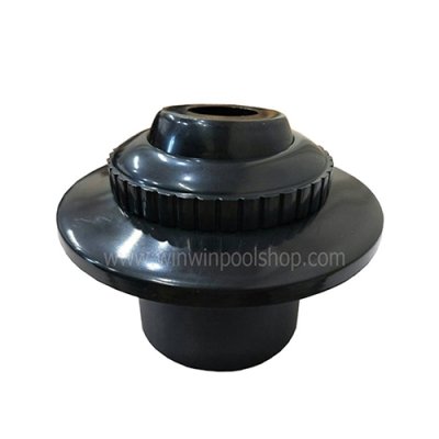 Eyeball Wall Return Inlet with faceplate, Slip fit 2" pipe (Specify pipe length 8.5" or 13.5") (Black)   (EB-TH-003(B/N)