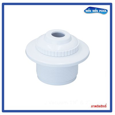 EB-TH-003 Eyeball Wall Return Inlet with faceplate, 1.5" Threaded (White)