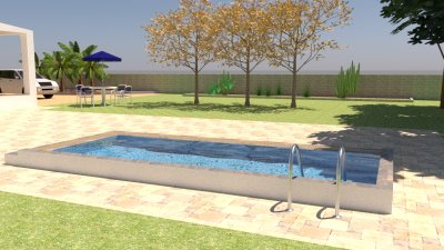 Construction Price for a 2.50×6.00×1.30 m Overflow Concrete Swimming Pool (Salt System)