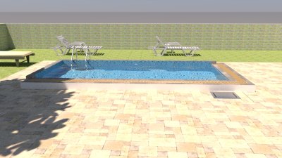 Construction Price for a 2.50×6.00×1.30 m Overflow Concrete Swimming Pool (Salt System)