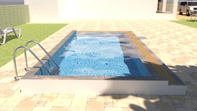 Construction Price for a 2.50×6.00×1.30 m Overflow Concrete Swimming Pool (Salt System)