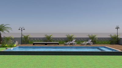 Construction of a 4×12×1.4 m Concrete Swimming Pool with Salt System (Skimmer System) ⭐ Special All-Inclusive Price: 1,390,000 THB ⭐