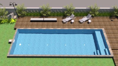 Construction of a 4×12×1.4 m Concrete Swimming Pool with Salt System (Skimmer System) ⭐ Special All-Inclusive Price: 1,390,000 THB ⭐