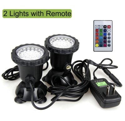 RGB Underwater LED Light 36 LEDs DC 12V IP68 Waterproof for Swimming Pool, Fountain, Pond & Aquarium