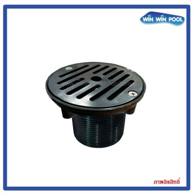 Wall Inlet VC-TH-W/TK(B) หัวจ่ายน้ำผนังสีดำ 1.5"-2"  มีเกลียวนอก-ใน