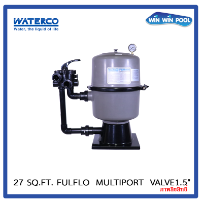 27 Sq.Ft. FulFlo D.E. Filter Waterco  multiport  valve1.5"