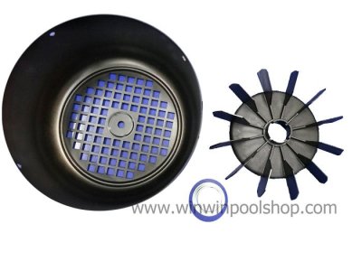 4405010383 Fan + Cover Assembly 3.5 HP (VERNIS) for MAXIM Pump อะไหล่หมายเลข 30