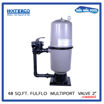 48 Sq.Ft. FulFlo D.E. Filter Waterco multiport  valve 2"